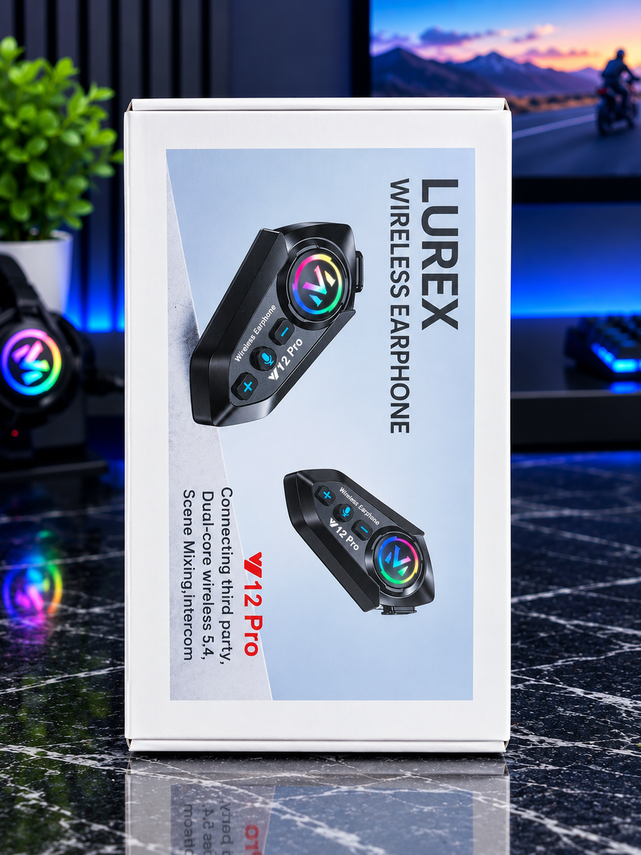 LUREX Y12 PRO – Intercomunicador para Moto (Individual o Pack x2)